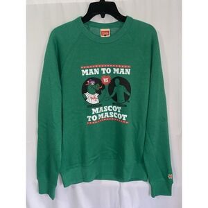Homage Phillie Fanatic vs Green Man Always Sunny‎ Philadelphia Sweatshirt NWOT